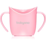 BabyOno Be Active Ergonomic Training Cup tréninkový hrnek s držadly Pink 6 m+ 120 ml