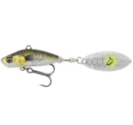 Savage gear 3d sticklebait tailspin sinking green silver ayu - 8 cm 18 g