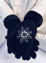 Damenhandschuhe SNOWFLAKE Schwarz