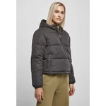 Women's Puffer Pull Over Black Jacket