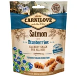 CARNILOVE Dog Crunchy Snack Losos s čučoriedkami s čerstvým mäsom 200 g