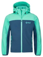 Girls' softshell jacket Kilpi RAVIA-JG turquoise