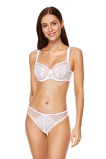 Gorteks Angel embroidered soft bra white