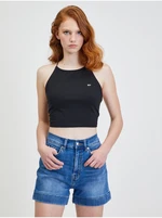 Černý dámský crop top Tommy Jeans - Dámské