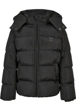 Boys' Puffer Hooded Jacket Black