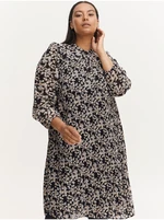 Beige-black floral dress Fransa - Women's