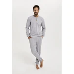 Canvas set, long sleeves, long trousers - melange