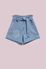 WOMEN'S SHORTS L-SH-4003 L.Blue