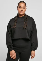 Women's Oversized Cropped Hoody Black