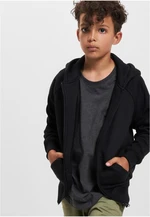 Boys' zip-up sweatshirt black