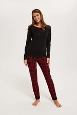 Women's pyjamas Ordesa long sleeves, long legs - black/print