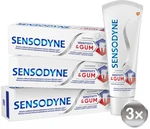 Sensodyne Zubná pasta Sensitiv ity & Gum Whitening Trio 3 x 75 ml