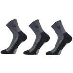 VoXX 3PACK ponožky tmavě šedé (Barefootan-darkgrey) S