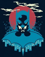 Zuty Peinture par numéros Batman en bleu et rouge