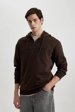 DEFACTO Comfort Fit Hooded Sweatshirt