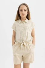 DEFACTO Girl's Viscose Shorts