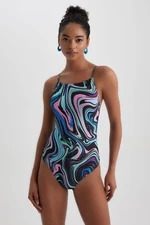 DEFACTO Fall In Love Regular Fit Tie-dye Patterned Swimsuit