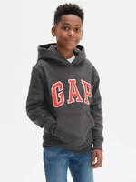 GAP Logo Hoodie Mikina Šedá