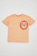 DEFACTO Baby Boy Lion Printed Short Sleeve T-Shirt