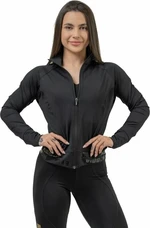 Nebbia Zip-Up Jacket INTENSE Warm-Up Black XS Fitness sweat à capuche