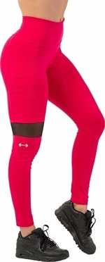 Nebbia Sporty Smart Pocket High-Waist Leggings Pink L Fitness nadrág