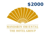 Mandarin Oriental Hotel Group $2000 Gift Card US