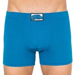 Men's boxers Styx long classic elastic blue