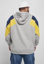 Oversize 3-Tone Hoody Grey/Honey/Navy Blue