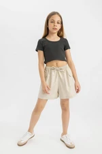 DEFACTO Girl's Cotton Shorts