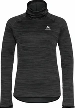 Odlo The Run Easy Warm Mid Layer Women's Black Melange Hanorac pentru alergare