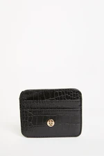 DEFACTO Women's Faux Leather Croco Card Holder