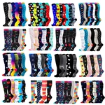 6 Pairs Compression Socks Women Men Sports Socks Running Marathon Cycling Edema Diabetes Varicose Veins Summer Compression Socks