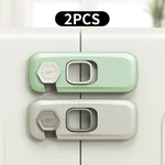 1/2 PCS Child Safety Cabinet Lock Security Protection Home Refrigerator Safety Buckle Baby Anti-Pinch Hand Drawer Door Locks