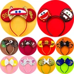 Disney Cars Mickey Mouse Ears Headbands for Girls Headband Adult Girl Accessories Kids Hair Headwear for Disney Carnival Party