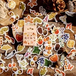 46pcs/pack Autumn Fallen Leaves Diy Diary Sticker Album Label Scrapbooking Sticker Decoration For School Office Stationery