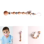 Animal Pacifier Clip Teether Toy Pacifier Holder Teethers for Baby Boys Girls