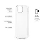 Ultratenké silikonové pouzdro FIXED Skin pro Apple iPhone 15, transparentní