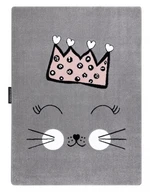 Dětský kusový koberec Petit Cat crown grey-180x270