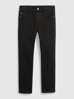 GAP Black Boys' Slim Soft Wearr Jeans with Washwell