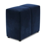 Niebieskie aksamitne oparcie do sofy modułowej Rome Velvet – Cosmopolitan Design