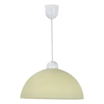 Kremowa lampa wisząca ze szklanym kloszem ø 22 cm Vanilia – Candellux Lighting