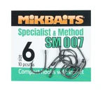 Mikbaits háčiky specialits & method sm 007 hook 10 ks - 10