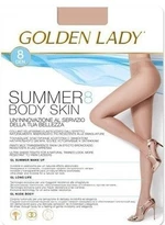 Golden Lady Summer Body Skin 8 den punčochové kalhoty 4-L the/odstín béžové