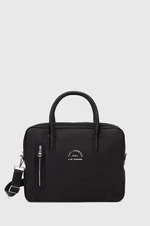 Kožená taška na notebook Karl Lagerfeld černá barva, 542451.815904