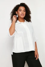 Trendyol Curve White Woven Shirt