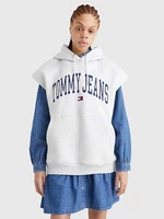 Tommy Jeans Collegiat Mikina Šedá