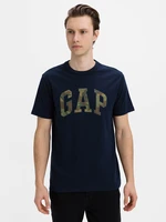 GAP V-SS CAMO ARCH LOGO TEE Modrá