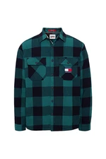 Tommy Jeans Košeľa - TJM SHERPA FLANNEL O zelená