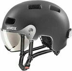 UVEX Rush Visor Dark Silver Mat 55-58 Casco da ciclismo
