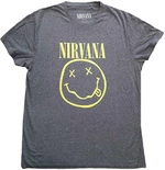 Nirvana T-shirt Yellow Smiley Flower Sniffin' Brindle L
